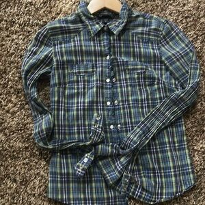 Abercrombie& Fitch long sleeve button shirt- M